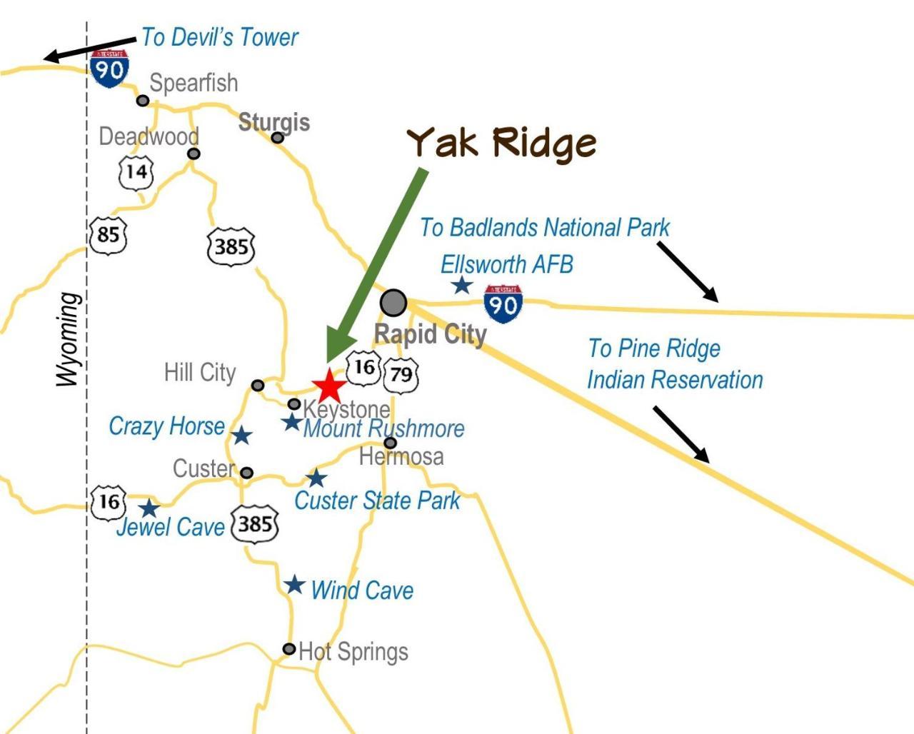 Yak Ridge Cabins And Farmstead By Mount Rushmore Villa Keystone Luaran gambar